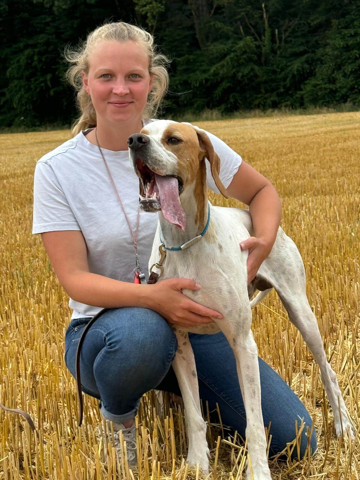 Teambild Mathi mit English Pointer